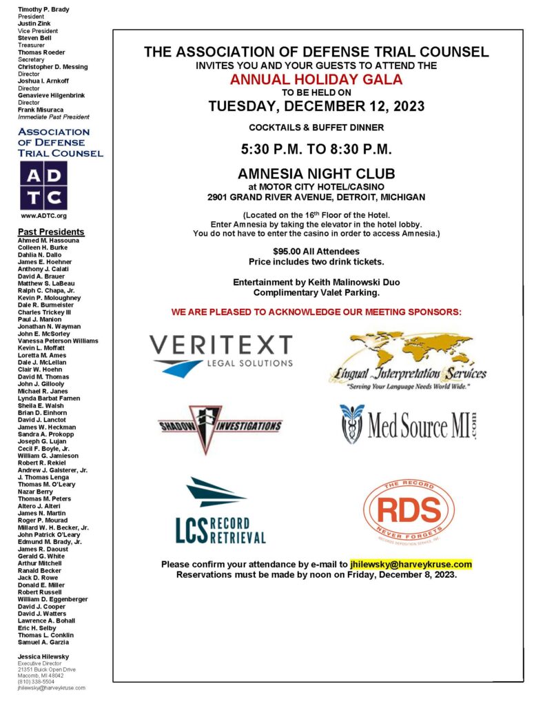 Adtc Annual Holiday Gala